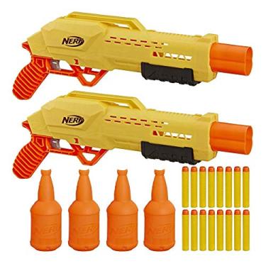 Imagem de Lanca Dardos Nerf Alphastrike Tiger Com Target - E8313 - Hasbro Nerf Lanca Dardos Nerf Alphastrike Tiger Com Target Amarelo E Laranja