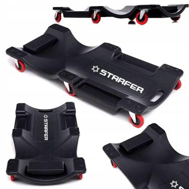 Imagem de Carrinho Esteira para Mecânico Trabalho Automotivo com Encosto até 150Kg - Starfer