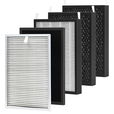 Imagem de Conjunto de filtros de substituição compatível com os modelos Nuwave OxyPure 47001, 47002, 47003, 47004 com 1 pré-filtro SS, 1 filtro de remoção de ozônio e 3 filtros HEPA/carbono