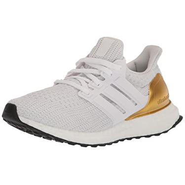 Imagem de adidas Tênis de corrida feminino Ultraboost 4.0 DNA, Branco/Preto, 7