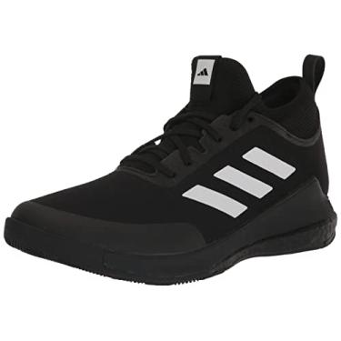 Imagem de adidas Crazyflight Tênis feminino de vôlei médio, Preto/Branco/Carbono, 5.5