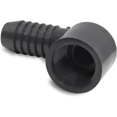 Imagem de Inserção de 3/10.2 cm x Encaixe de farpa de mangueira FNPT de 3/4 polegadas - Conector de farpa de cotovelo de mangueira de PVC 90 graus - Acessórios de farpa de mangueira de cotovelo de PVC 90 graus