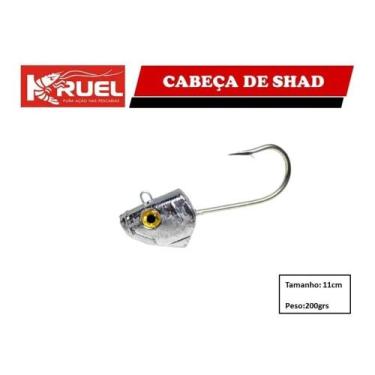 Imagem de Isca Cabeça De Shad Kruel 200g - C/ Anzol - Pesca De Garoupa