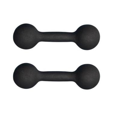Imagem de Par Halter Bola 1kg Ferro Fundido Pintado Academia - Camarx