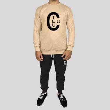 Imagem de Conjunto Calça e Blusa Moletom Careca Sem Capuz Algodão TC - MP Moda M