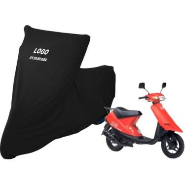 Imagem de Capa Tecido Helanca Anti Risco Para Moto Suzuki Ae 50 cc - Mz, Preta