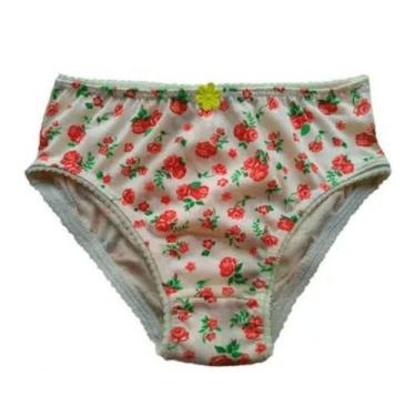 Imagem de Calcinha Infantil Estampada Algodão Reforçada M - VITALISHOP, M