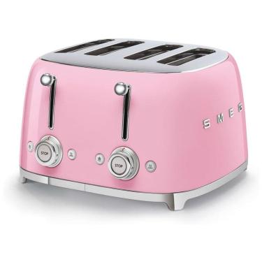 Imagem de Torradeira 4 Slot, SMEG TSF03PKUS, Rosa