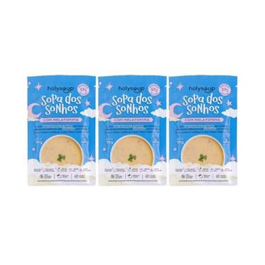 Imagem de Kit 3X: Sopa dos Sonhos com Melatonina Sachê Holysoup 35g