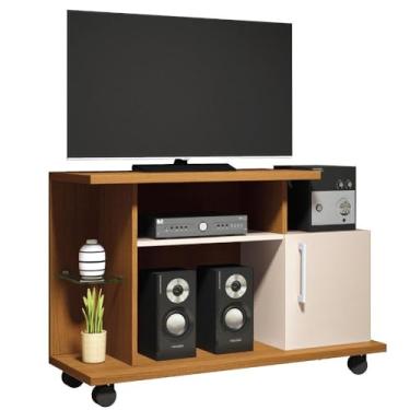 Imagem de Rack para TV até 26 Polegadas 1 Porta com Rodízios Smart HB Móveis