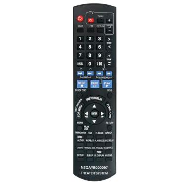 Imagem de N2QAYB000097 Ajuste remoto de substituição para Panasonic SC-PTX50 SC-PTX5 DVD Home Theater Sound System