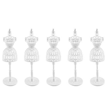 Imagem de JCBIZ Peças De Roupas Boneca Modelo Rack 220 Mm Moldura Arte Oca Vestido Exibição Mini Manequim Para Brinquedo