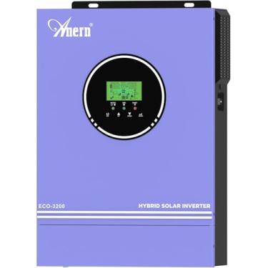 Imagem de Inversor Híbrido Solar de 3200W, Inversor de Onda Senoidal Pura 24V CC a 220-230V CA, Controlador de Carga Solar MPPT de 80A Integrado, Adequado Para Bateria de Gel de Chumbo-ácido de Lítio de 24V