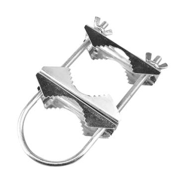 Imagem de FVDPWYE Grampo de Mastro de Antena para Montagem em Tubo em U, Suporte de de Mandíbula em V para TV E Rádio Doméstico