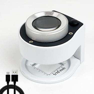 Imagem de TRIrunpdl 30X Suprimentos Usb Recarregáveis Para Coleção De Moedas Com Luz, Lupa Joalheiro Metal Mesa, Alça Portátil E Aumento Moedas, Testador Ouro, Diamante Carimbo Moeda