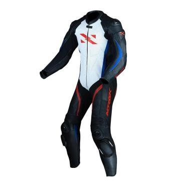 Imagem de Macacão Norisk SS Branco Azul e Vermelho Cor:;Tamanho:52;Gênero:Masculino-Masculino