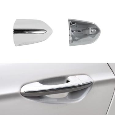 Imagem de Tampa de trava de maçaneta externa dianteira esquerda do carro serve para Ford Fusion 2013 2014 2015 2016 2017 2018 2019 2020 DS7Z 54218A15-DC Tampa da tampa da moldura da maçaneta da porta elegante