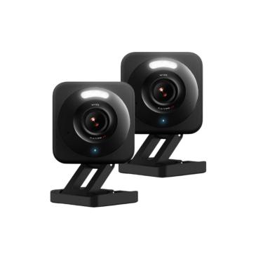 Imagem de Câmera de segurança Wyze Cam v4 2.5K HD, pacote com 2 unidades (preta)