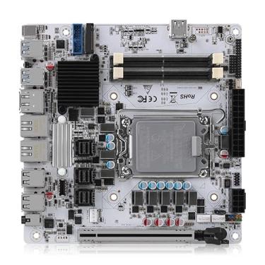 Imagem de Placa mãe Q670 NAS ITX Firewall Mainboard para 12/13/14ª geração LGA1700 2*DDR5 2 * 2.5G LAN 1*PCIE5.0x16 Max 8*SATA 6*M.2 NVMe 2X Intel 2.5G Porta de rede