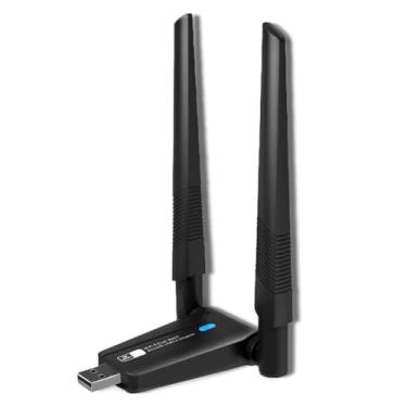Imagem de Adaptador Usb Wifi Wireless Dual Band AC1300 5GHz e 2.4GHz 1200mbps Duas Antena