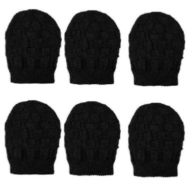 Imagem de Kit C/6 Touca Gorro Tamine D-19 Duplo Unissex Tijolinho, Preto