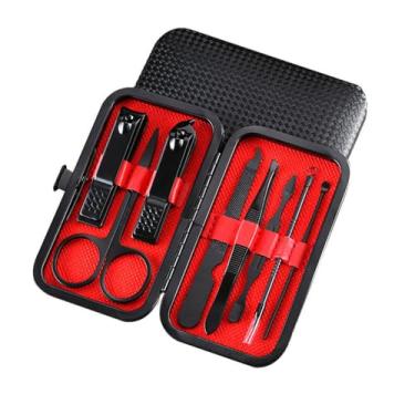 Imagem de Conjunto de ferramentas especiais para pedicure - Alicate para pele morta, cortador de unhas e ferramentas para tratamento de inflamação | Kit de aço inoxidável, 8 peças