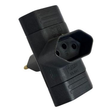Imagem de Plug Adaptador T Benjamin 3 Pólos 3 Saídas 2p+t 10a 110v/220v - Radial