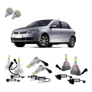 Imagem de Kit Super Led Gol G5 Farol Alto, Baixo E Milha + Led 6000K - First-opt
