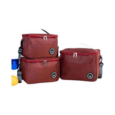 Imagem de Lancheira Térmica Quadrada De Alumínio Espesso, Tipo Bolsa Bento, Para