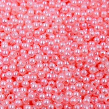 Imagem de PÉROLA DE ABS LISA Nº 03 20G PEROLA 3MM - LADEIRA BIJUTERIAS, Rosa blu