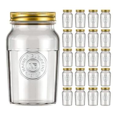 Imagem de Pote Vidro 1,5L Americado Cereal Retro Vintage Bolacha 20Un - NADIR FI