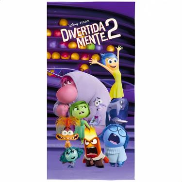 Imagem de Toalha Aveludada Transfer Divertidamente 70 cm x 1,40 m Com 1 peca - 7891354373284