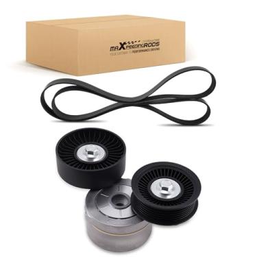 Imagem de maXpeedingrods Kit de correia serpentina do motor com tensor para Jeep Liberty 2009-2012, Dodge Nitro 2010-2011, 3.7L V6 53030958AC, 53030958AD