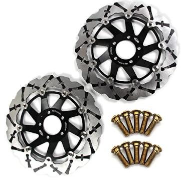 Imagem de Discos de freio dianteiro Arashi Rotores com parafusos de montagem para Kawasaki ZXR 400 91-02 750 89-95, Ninja ZX9R 00-01, ZZR1100 90-92, ZEPHYR 1100 93-98, ZRX1100 97-00, ZRX1200, ZRX1200. 0 ZRX1