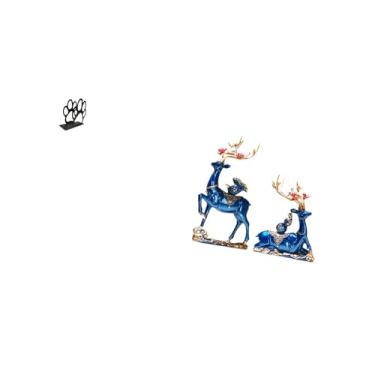 Imagem de Fenteer Porta-guardanapos com Escultura de Pata de Cachorro E Rena, Organizador Artístico de Estátua de Animal em Resina para Decoração de Mesa de