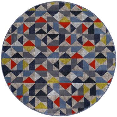 Imagem de Tapete Sala School Caleidoscopio Rubi 1,50 Red São Carlos