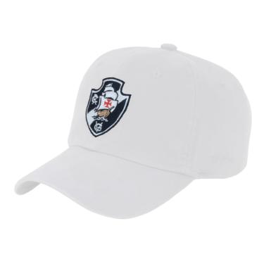 Imagem de Boné Vasco Da Gama Escudo Bordado SuperCap Branco Aba Curva - Oficial Tamanho:Único
