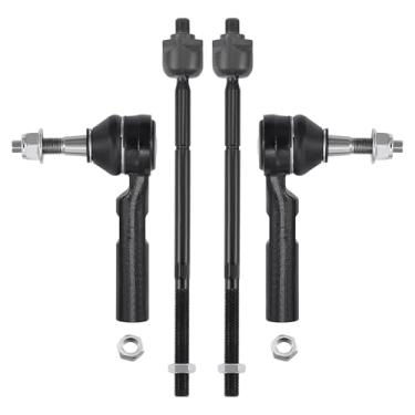 Imagem de BDFHYK Kit de terminais de tirante de 4 peças compatíveis com Dodge Journey 2009-2018, 2 externos-ES800408, 2 internos-EV800611