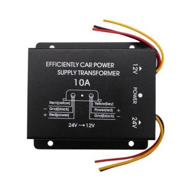 Imagem de Conversor De Potência Automotivo 24V Para 12V, Módulo Redutor De 10A a