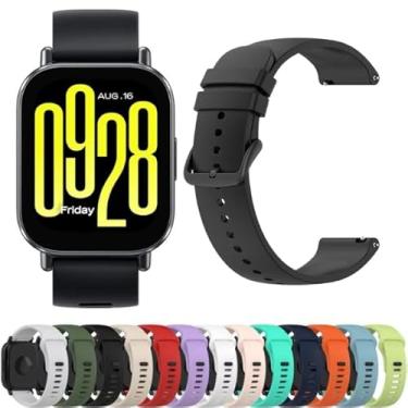 Imagem de 6 Pulseira de silicone para Watch 5 Active Relógio Inteligente Smartwatch watch 5 Active (VERSÃO GLOBAL) (PRETO), IPX 8, tela 2 "Turboflex.