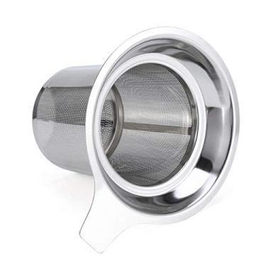 Imagem de Infusor de Chá Malha Aço Inoxidável Reutilizável para em Folhas e Temperos Fácil Limpar Lavável Lavadora Pratos Ajusta-se à Maioria das Xícaras Padrão