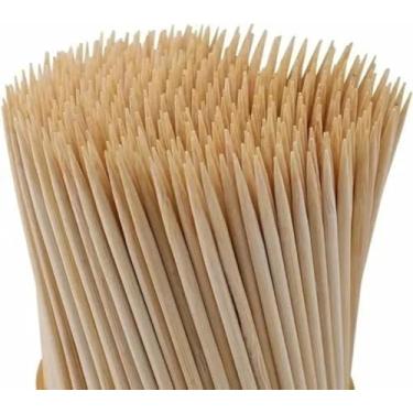 Imagem de 1000 Palito De Bambu Espeto P Churrasco Espetinho 25cm Forte