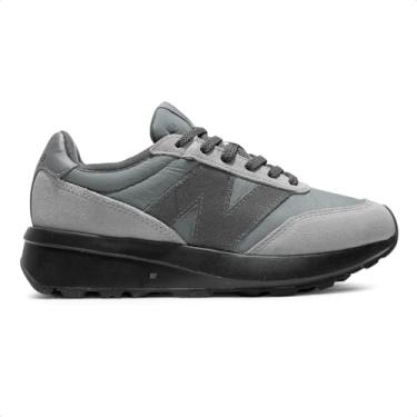 Imagem de Tênis New Balance 370v1 Unissex (Grafite/Preto, BR, Adulto, Numérico, 34)