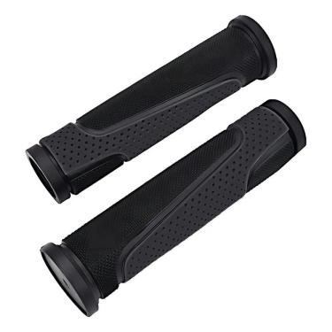 Imagem de 2X Manopla De Bicicleta Gta - Borracha, 125Mm, Preto