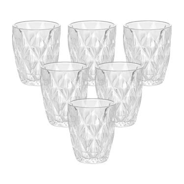 Imagem de Jogo De Copos Lyor Diamond Transparente - 6 Peças