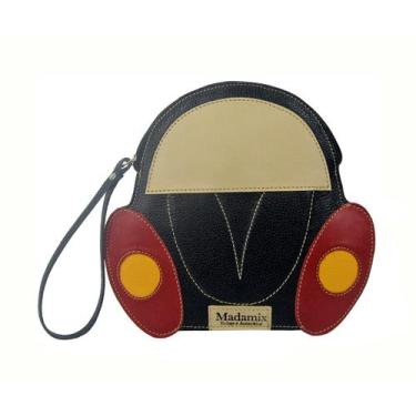 Imagem de Bolsa Feminina Carteira de Mão Clutch Fusca em Couro - Madamix