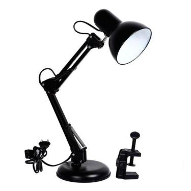 Imagem de Luminaria Articulada Mesa Garra Regulavel Base 2 Em 1