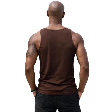 Imagem de Camisa Regata Masculina de Algodão Camiseta Gola Redonda Lisa-Masculino