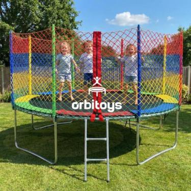 Imagem de Cama Elástica Infantil Pula Pula Trampolim 3,05 M Playground Orbitoys