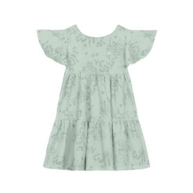 Imagem de Vestido infantil menina florido Mundi, Verde, 10
